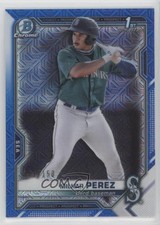 2021 Bowman Chrome Prospects Mega Box Blue Mojo Refractor /150 Milkar Perez 0zg4