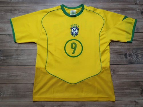 ⚽Vintage CBF Home Football Shirt Brasil Adriano Soccer Jersey 2004, Boy`s Size - Picture 2 of 18