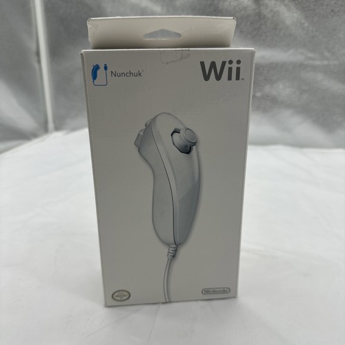 Nintendo Wii White Nunchuck (NEW IN BOX - SEALED) Genuine Nintendo Official OEM - Picture 3 of 10