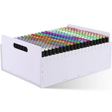 Marker Pen Organizer Holder, Art Marker Storage Rack for Colored Pens Pencils...