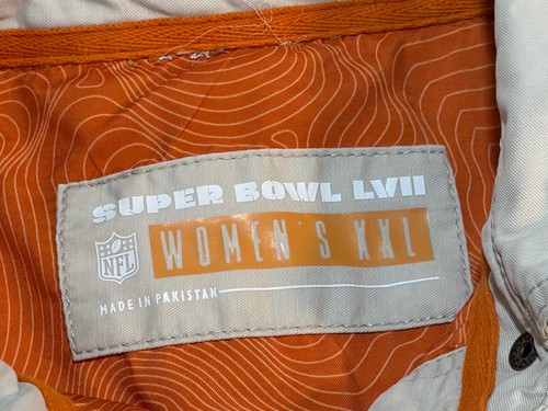 NFL Super Bowl LVII Button Pockets Jacket XXL Coat Football 2024 Women’s Cargo - Picture 3 of 12