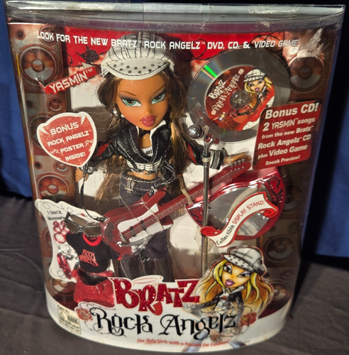 Bratz Rock Angelz Yasmin 2005 Original Neu in Box mit CD und Poster Vintage - Bild 1 von 7