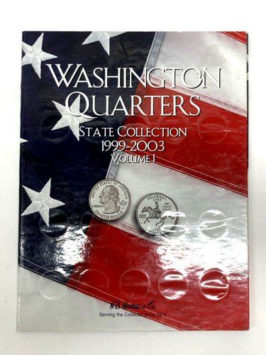 Washington Quarters State Collection 1999-2003 Volume 1 Album ONLY HE Harris Co