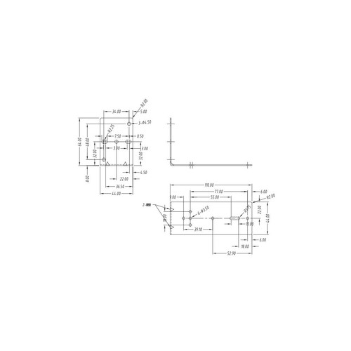 Supporto barra DIN in metallo mensola 11cm per alimentatori switching in case me - Picture 3 of 3