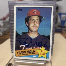 1985 Topps - All-Star Frank Viola #710 Autograph