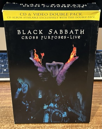 BLACK SABBATH Cross Purposes Live CD & VHS TAPE Tony Martin 1995 IRS