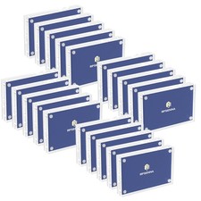 Mini Picture Frame 2.5x3.5 inch Acrylic Magnetic Photo Business Clear Card Fr...