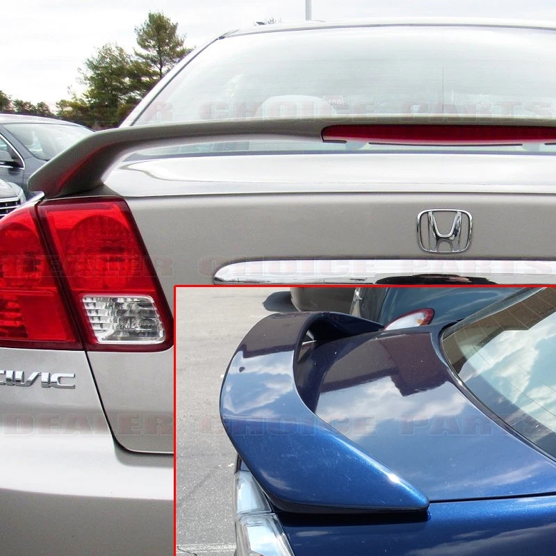 Honda Civic 2001 2002 2003 2004 2005 4 puertas estilo OE alerón maletero ala sin pintar Foto 2 de 4