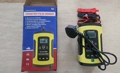 Batterie Auto Ladegerät automatische Impulsreparatur 12 V 6 A Überhitzungsschutz LCD UK