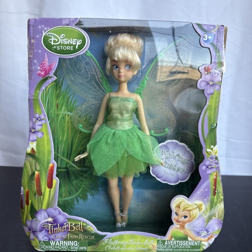 Tinkerbell Great Fairy Rescue Doll Fluttering Wings Disney Store NIB - Picture 11 of 11