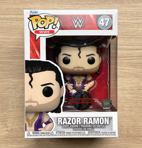 Funko Pop WWE Razor Ramon Metallic Purple #47 + Free Protector