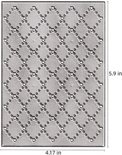 Rhombus Dot Dotted Background Cutting Dies, Grid Embossed Die Cuts Metal Embo...