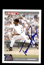 Signed Baseball Card Auto Fernando Rodney 2004 Topps Total #606 Detroit Tigers