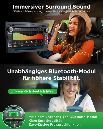 2 DIN 7" Android 13 Auto Autoradio GPS Navi CarPlay Bluetooth RDS WiFi Für Opel - Bild 10 von 22