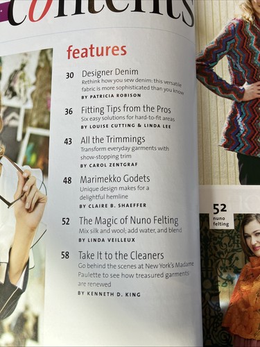 THREADS Magazine January 2010: Holiday Gift Guide Fitting Denim Sweater Knits - Picture 4 of 4