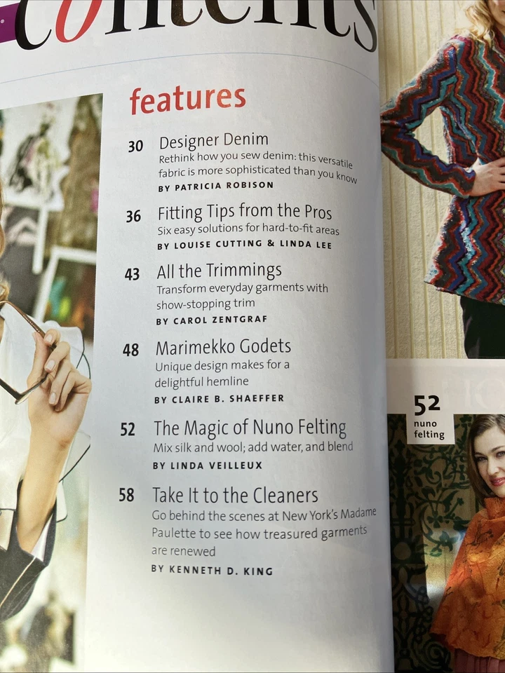 THREADS Magazine January 2010: Holiday Gift Guide Fitting Denim Sweater Knits - Image 4 of 4