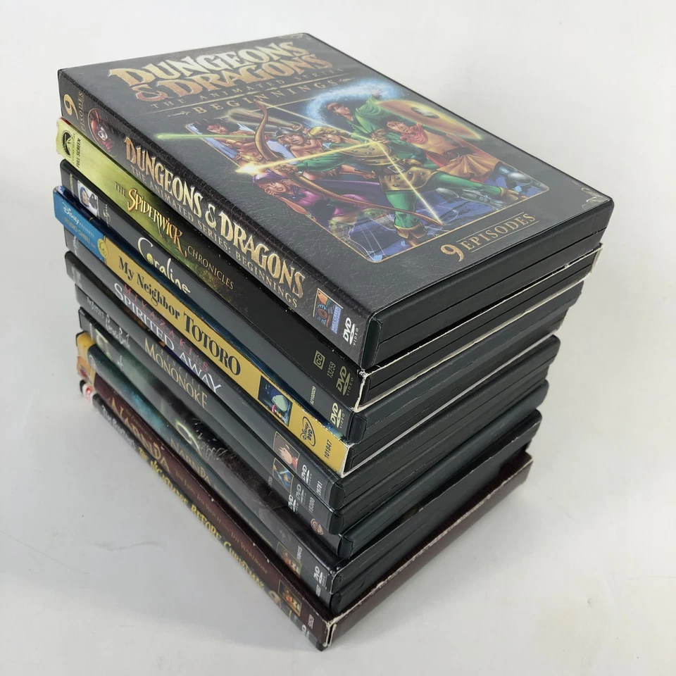 Лот из 11 DVD детских фильмов студия Ghibli Narnia Coraline Spiderwick D&D 9 - Изображение 2 из 4