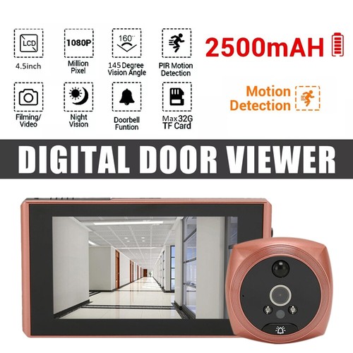 1X Digitale Tür Peephole Viewer Video Türklingel Kamera Nachtsich 1080P Doorbell - Picture 43 of 60