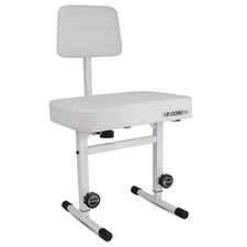 5 Core Piano Bench 3" Padded Cushion Stool w Backrest Heavy Duty Musician Chair