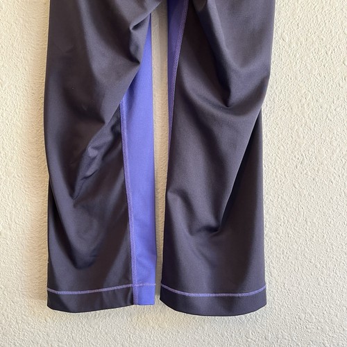 Nike Pro Girls XS Compression Leggings Purple Black Neon Swoosh Dri-FIT Pants - Picture 9 of 15