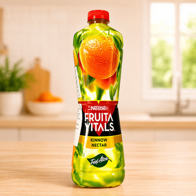 Nestle Fruita Vitals Kinnow Nectar Juice 1L Fresh Citrus Drink Bottle