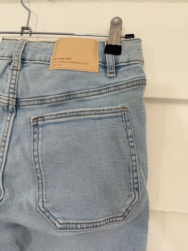 Zara Girls Jeans Light Denim Blue Wide Leg Flare Bottoms Size 11 12 Years Y1012A - Picture 13 of 19