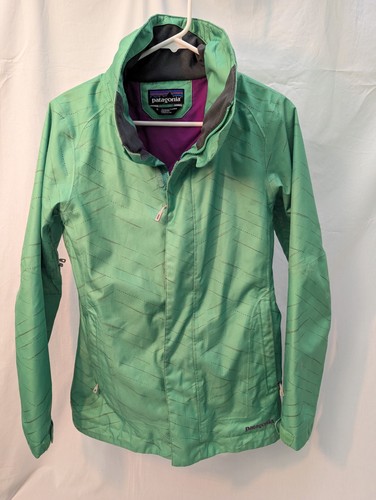 Chaqueta Patagonia Mujer Talla S Verde Aislada Recco Esquí Lluvia Abrigo Cremallera Completa - Imagen 1 de 13