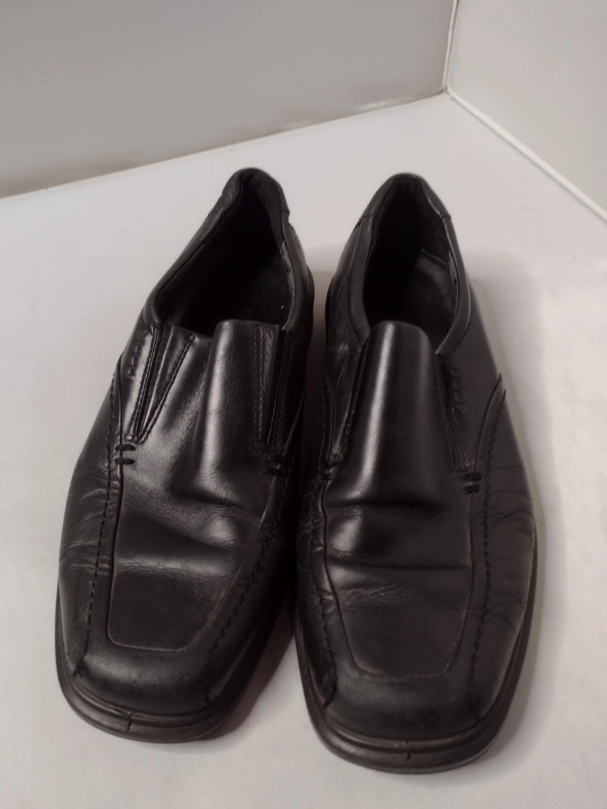 Scarpe mocassini Ecco uomo pelle Berlin 49804 punta grembiule Eur taglia 40 nero E