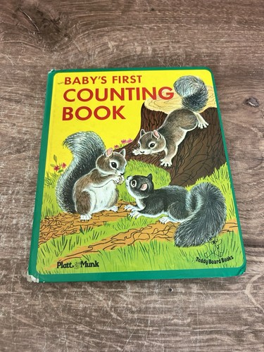 Vintage kids Book Baby's First Counting Book Platt & Munk Teddy Board Books 1960 - Picture 2 of 5