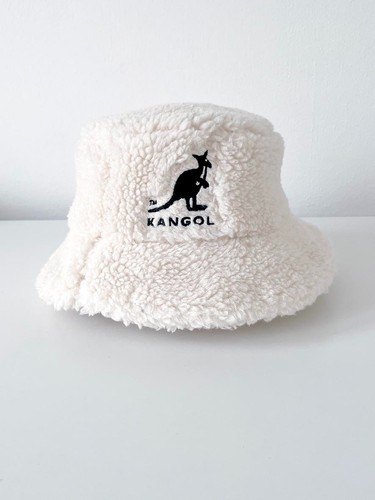Kangol x H&M Fischerhut aus Kunstfell, weiß M/L BRANDNEU MIT ETIKETT - Bild 5 von 5