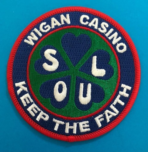 NORTHERN SOUL AUFBÜGLER PATCH - WIGAN CASINO - KEEP THE FAITH