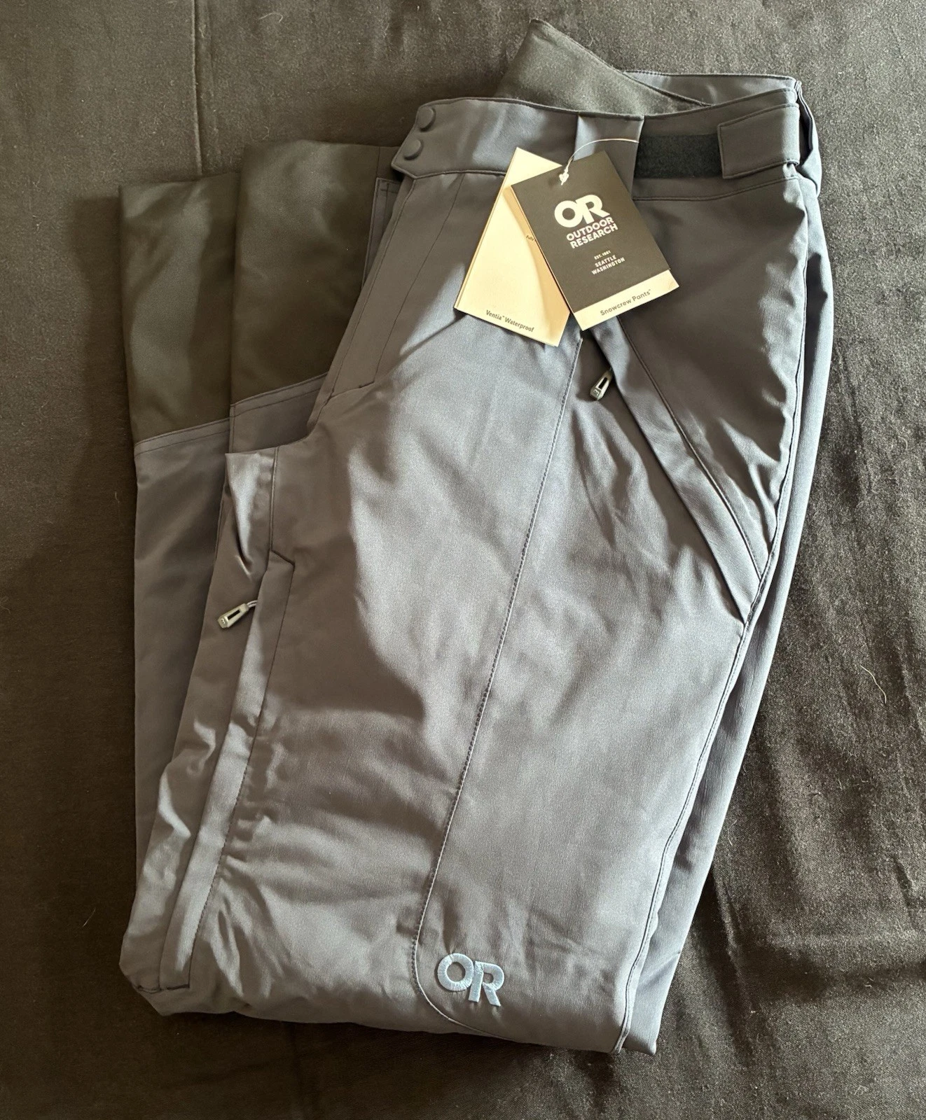 Outdoor Research Snowcrew Pants Blue Womens Large Tall Ski Snowboard Snowmobile