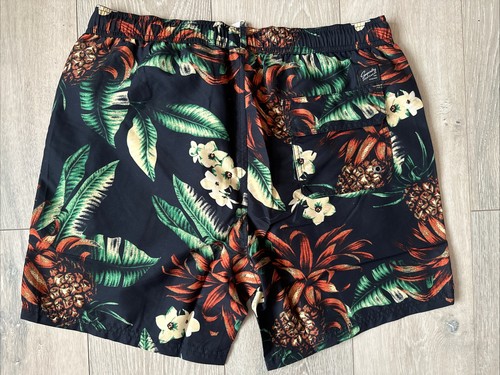 Superdry Neu Herren Badeshorts schwarz Hawaii-Print XL UVP 39,99 £ - Bild 3 von 4