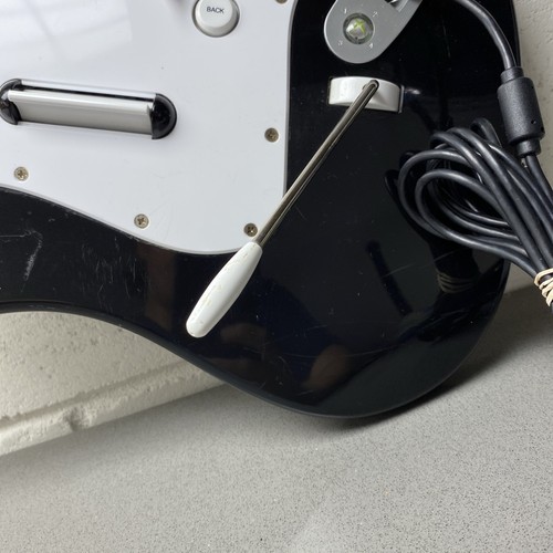 Xbox 360 Rock Band 822152 Harmonix Fender Stratocaster Wired Guitar Tested - Picture 12 of 19