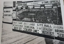1925 New York City SUBWAY MAP BROOKLYN BRT IRT SIGN Display 8.5 x11" Repro Photo