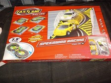 Fast Lane Racing Speedway Stock Car X2 Slot Car Set New Open Box !