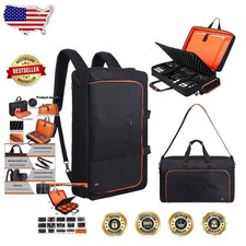 Durable DJ Controller Case Orange Polyester Moisture Resistant