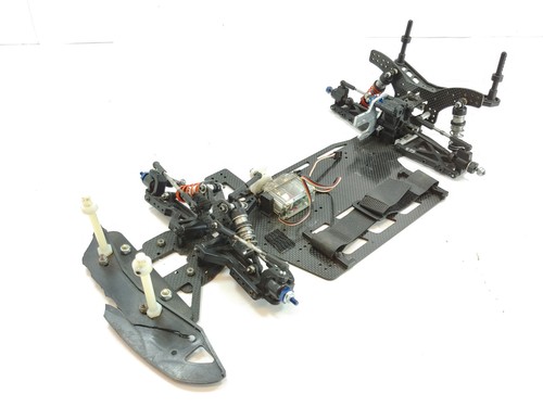 Custom Works? 1/10 2wd Carbon Fiber Street Stock Race Roller Slider Chassis Used - Picture 5 of 16