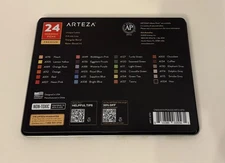 ARTEZA Inkonic Fineliners Pens, Set of 24, 0.4 mm Fine Tip Markers, Water-Based