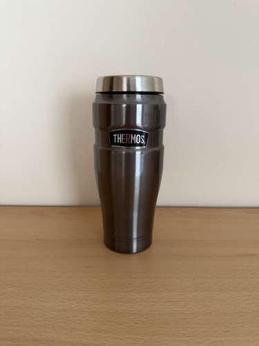 THERMOS® Isolierbecher TC Stainless King Silber Grau 0,47 l Neuwertig