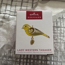 LADY WESTERN TANAGER - 2023 Hallmark Miniature Keepsake Ornament - BRAND NEW