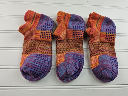 Bombas Hex Tec Grip Grippers Space Dye Ankle Socks Lot Of 3 Pairs Size M