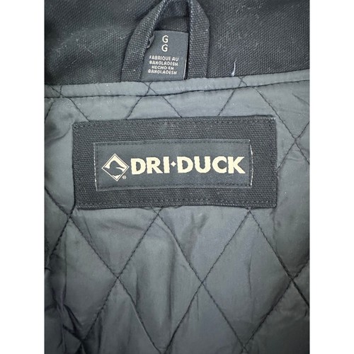 Dri-Duck Men's Black Gray Quilted Winter Jacket Coat Size Large Excellent - Picture 7 of 11