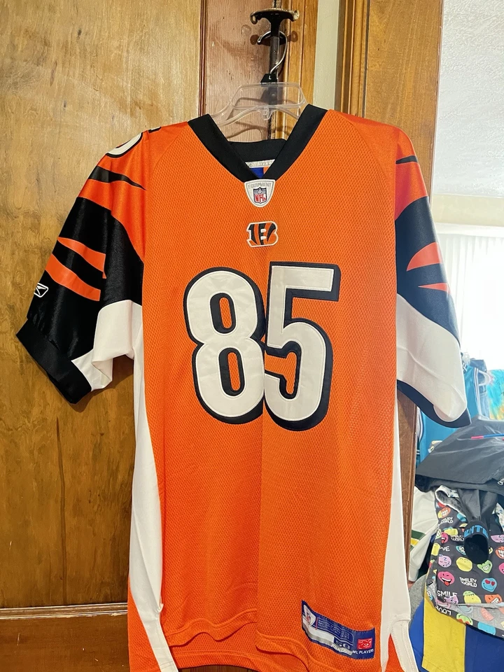 Camiseta deportiva auténtica Reebok Ochocinco vintage 2000 de los Cincinnati Bengals nueva con etiquetas talla 50 Foto 3 de 4