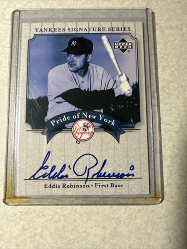 2003 UD PONY YSS: #PN-ER Eddie Robinson Auto NM-MT OR BETTER - Picture 3 of 4