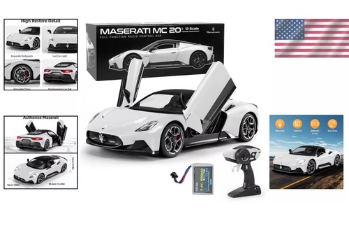 New Maserati MC20 Remote Control Car 1:12 Scale with Openable Doors - Picture 2 of 7