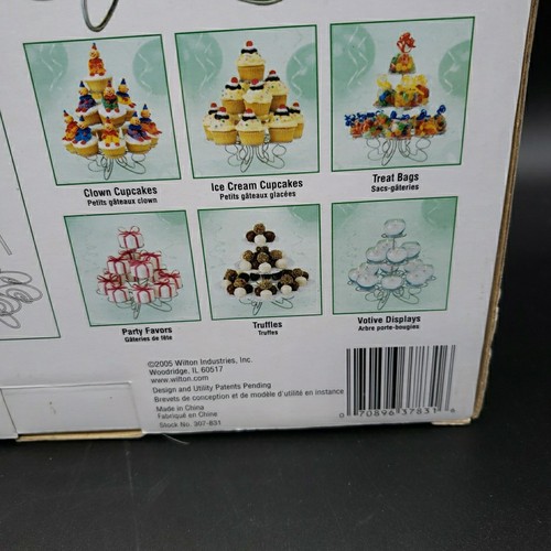 Wilton Cupcakes N' More Dessert Stand 3 Tier Holds 13 w/ Tool & Box VTG - Picture 8 of 10