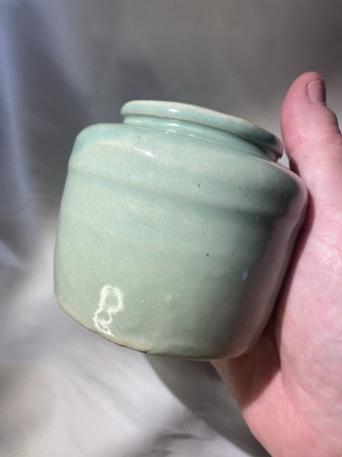Stoneware Pottery Jam Jar Salt Condiment W/ Lid (BOX 17) - Picture 7 of 10