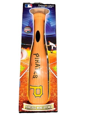 MLB PittsburghPirates Bball Bat Powered Wine Opener. Wall Charger,FoilCutter 11 