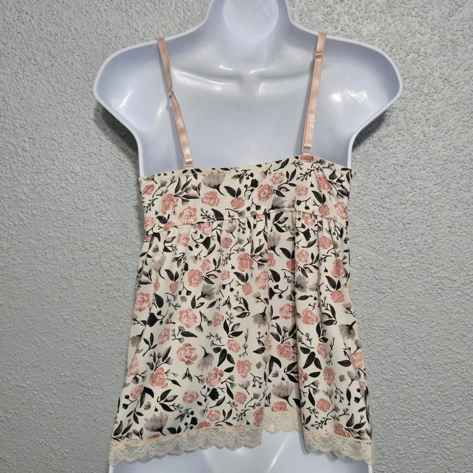 Camiseta sin mangas para mujer Marilyn Monroe Babydoll cuello en V talla M encaje floral coqueta Y2K Foto 3 de 4